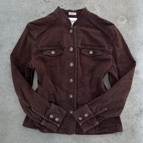 2000s Brown button-up jacket - Picture 2 of 6